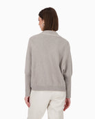Back view of sparkle cardigan with long sleeves and no fastening