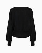 Back view of Mos Mosh cashmere blend jumper with smooth texture