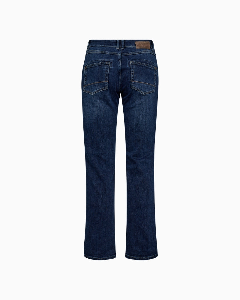 Back view of Mos Mosh jeans with clean silhouette and subtle shaping