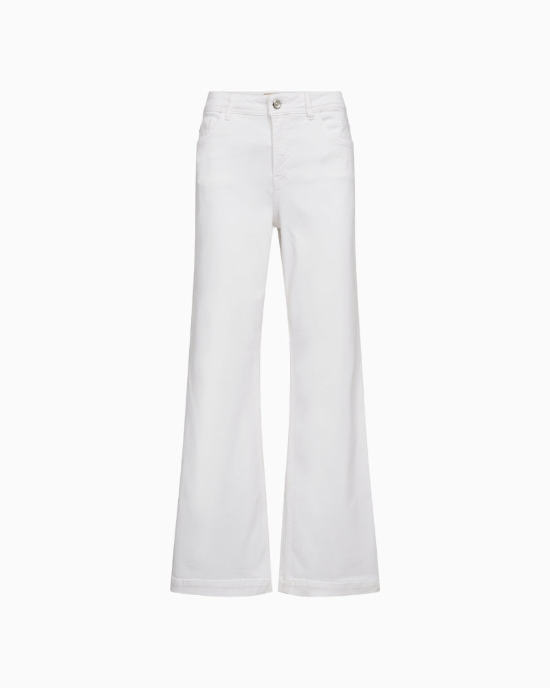 Mos Mosh Dara Deluxe Jeans front view white denim | Áines Boutique