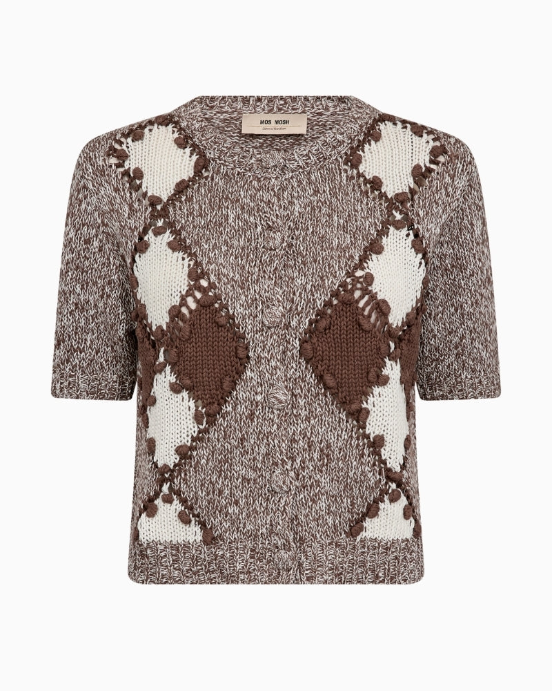 Mos Mosh Elio Knit Cardigan front view | Áines Boutique