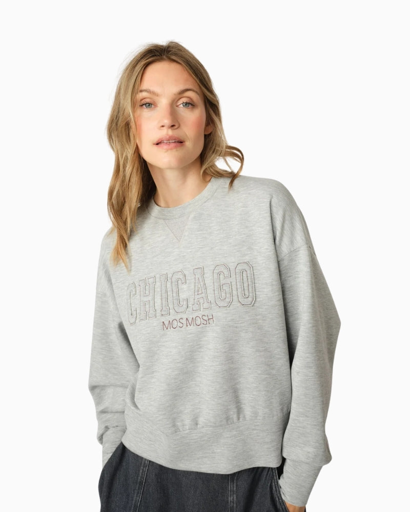 Mos Mosh Renzi sweatshirt with relaxed fit and subtle logo