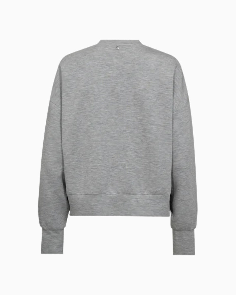 Back view of loose-fit Mos Mosh sweatshirt with long sleeves