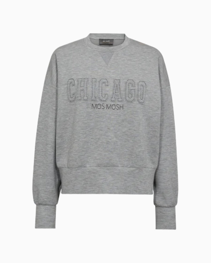 Mos Mosh Renzi sweatshirt with relaxed fit and subtle logo