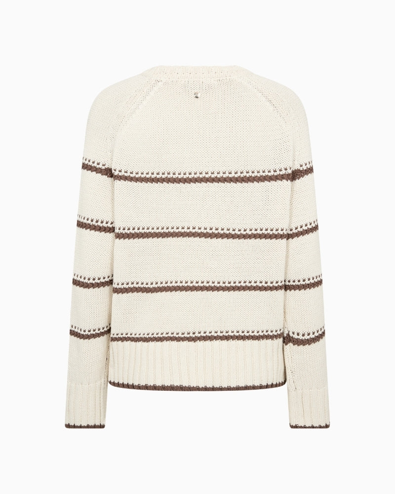 Mos Mosh Rola Bine Stripe Crewneck Knit back view | Áines Boutique