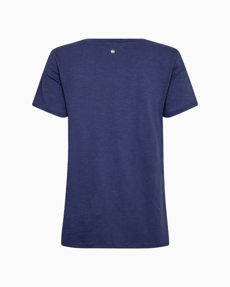 Mos Mosh Romi Gethi O-SS Glam Tee back view plain cotton | Áines Boutique