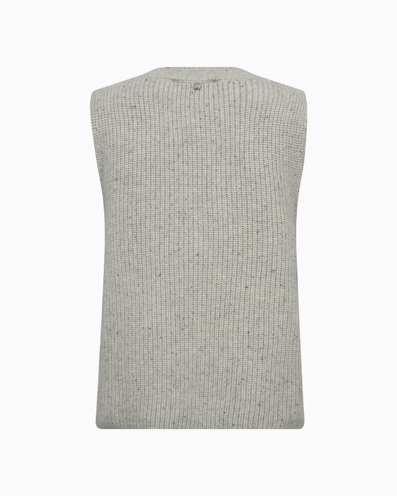 Back view of Zhara Thyra vest styled over a white shirt