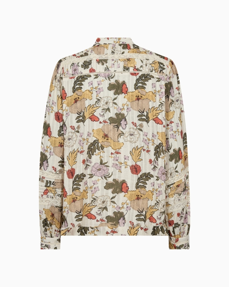 Mos Mosh Bell Flowwa Shirt ecru back view