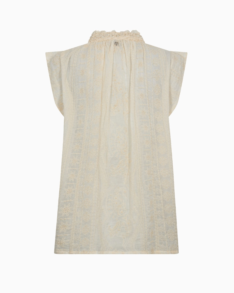 Mos Mosh Jia Allo Shirt ecru back view