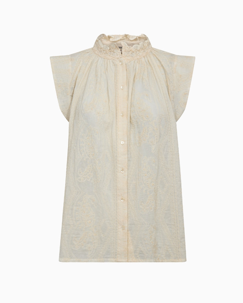 Mos Mosh Jia Allo Shirt ecru front view