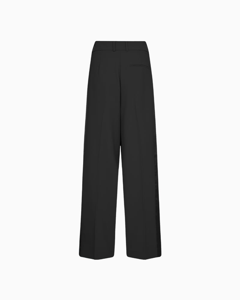Mos Mosh Kay Miley Sateen Pant in Black back view
