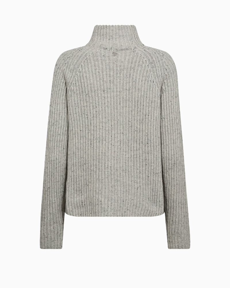 Back profile of Mos Mosh jumper in grey