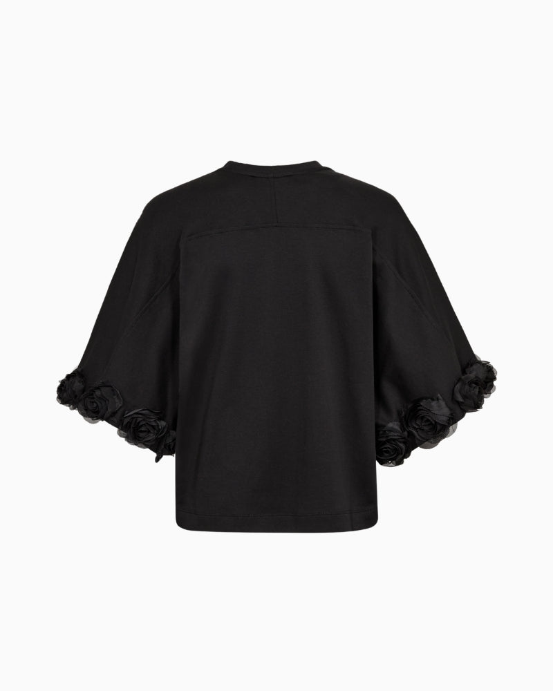 Mos Mosh Rosette Tee in black back view