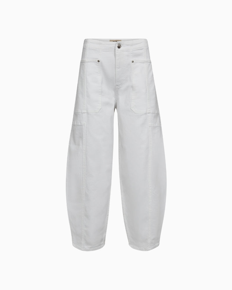 Mos Mosh Rosy Bianco Pant white front view