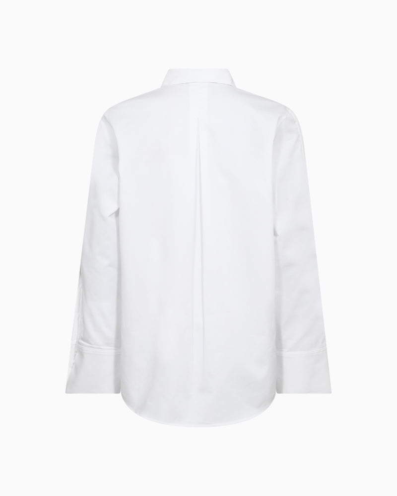 Mos Mosh Winola Cotton Twil Shirt in White back view