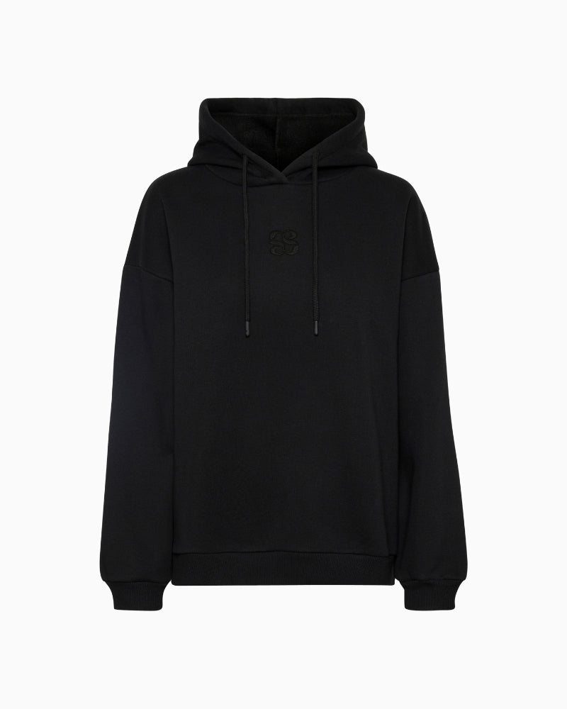 My Essential Wardrobe Enzo logo hoodie front view – Áines Boutique