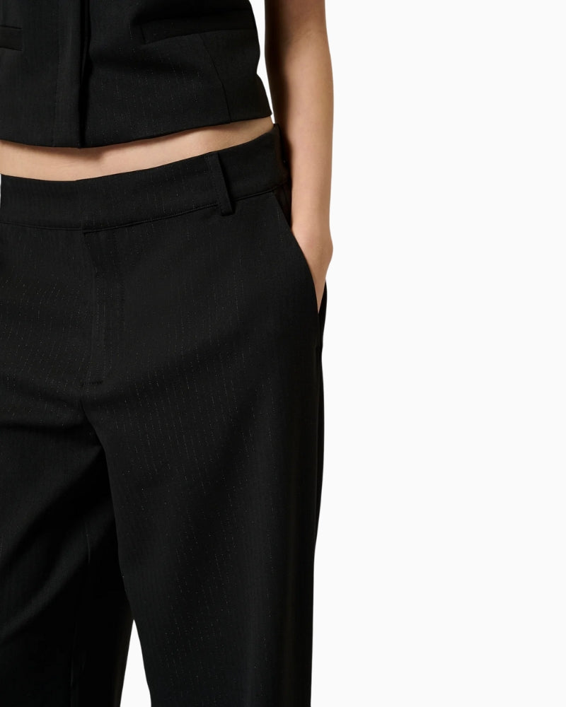 Close-up of fabric texture with recycled polyester blend