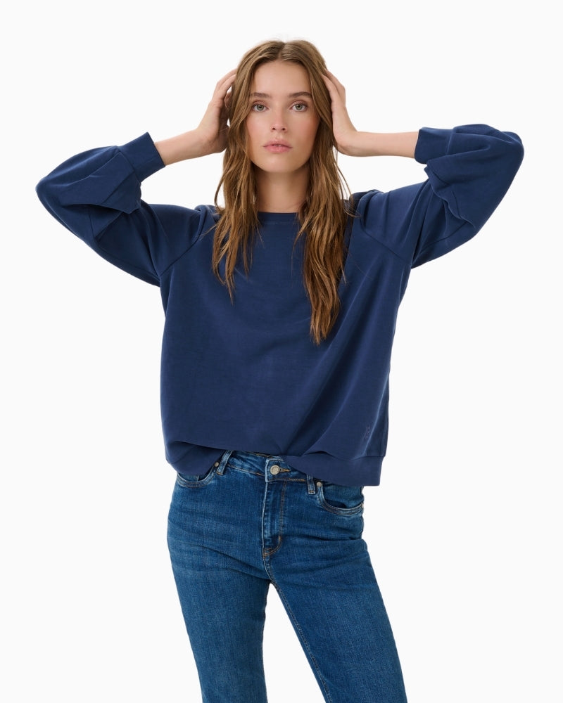 My Essential Wardrobe soft modal blend sweatshirt fabric detail – Áines Boutique