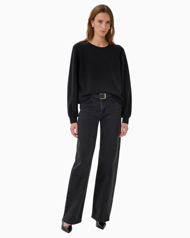 My Essential Wardrobe soft modal blend sweatshirt fabric detail – Áines Boutique