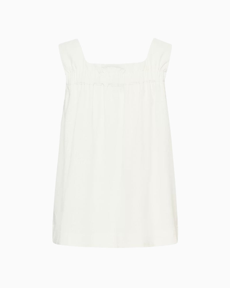 My Essential Wardrobe Dias Florence Top in White back view