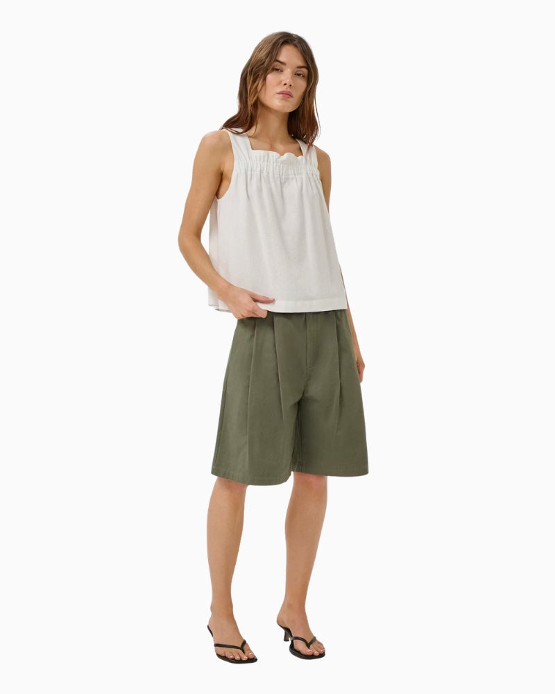 My Essential Wardrobe Dias Florence Top in White side view