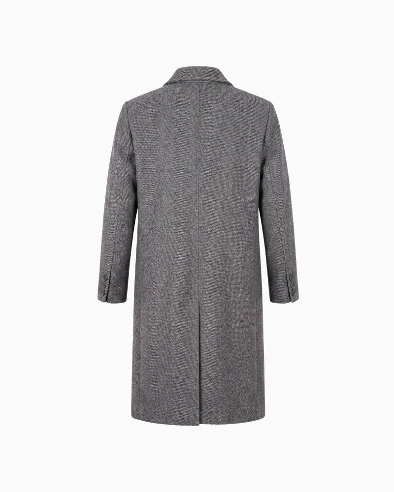 My Essential Wardrobe FrannieMW Coat in Dark Grey back view