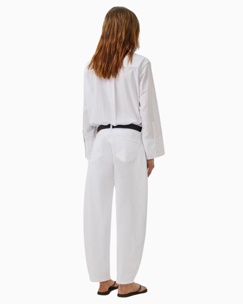My Essential Wardrobe Hottie jeans white back view five pocket detail
