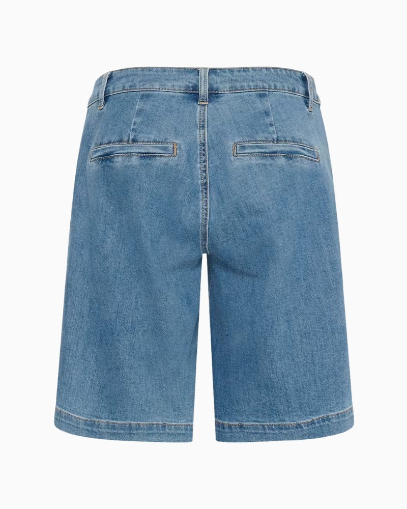 My Essential Wardrobe Lara denim shorts back view