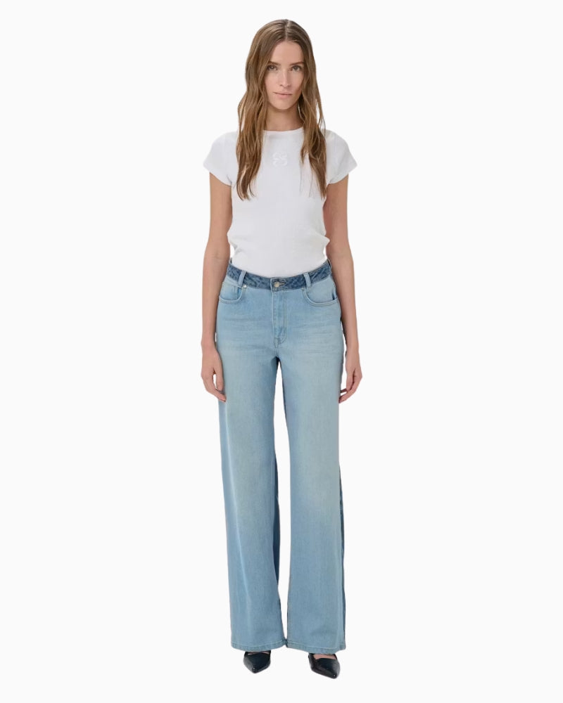 My Essential Wardrobe MWLouis Jeans light blue full length front