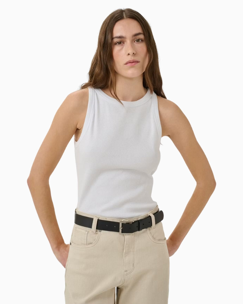 My Essential Wardrobe MWMandy Top white front view