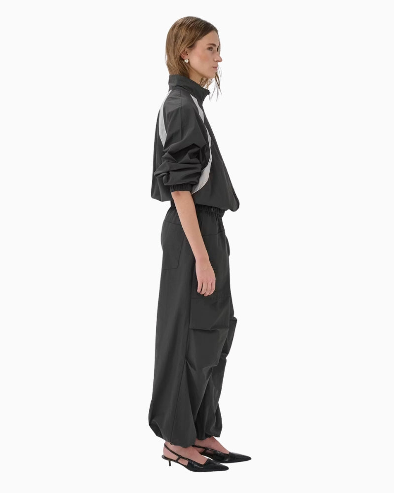 My Essential Wardrobe Tasma Track Pant dark grey side view
