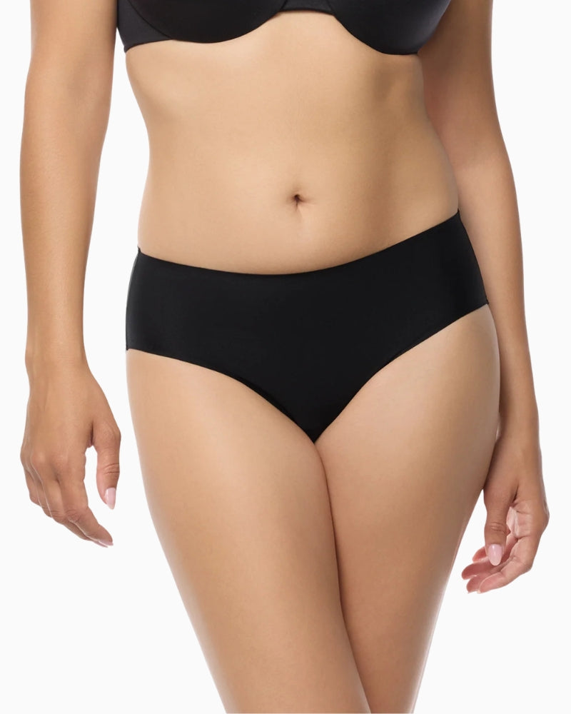Naomi & Nicole Modern Essentials Microfiber Hipster in Black front view