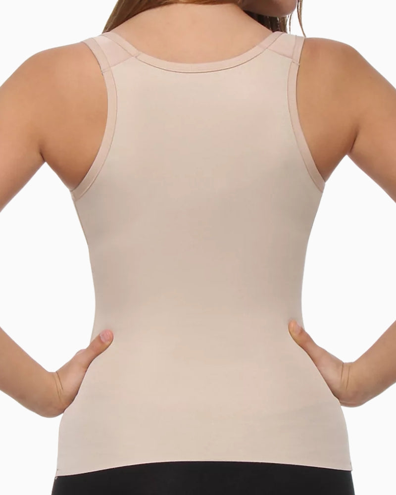 Naomi & Nicole Unbelievable Comfort Step-In Torsette in nude back view