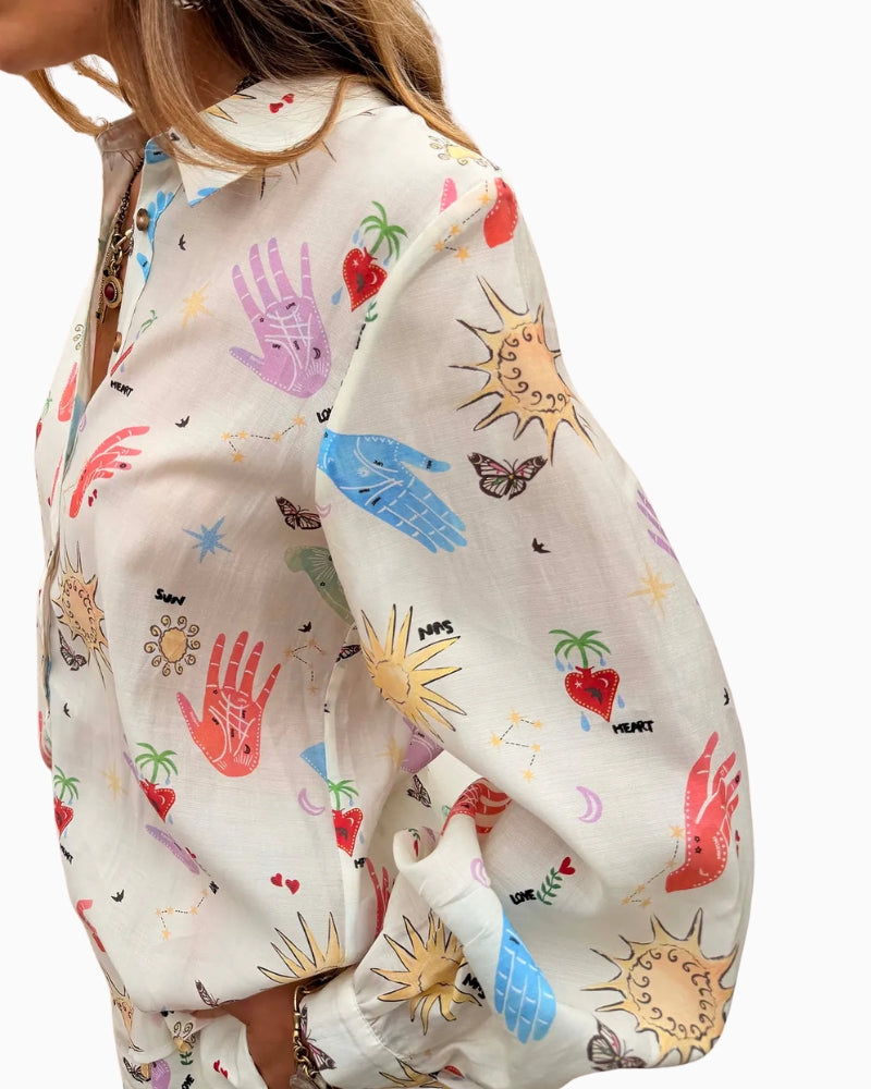 Never Fully Dressed Marley Shirt in Cream side view