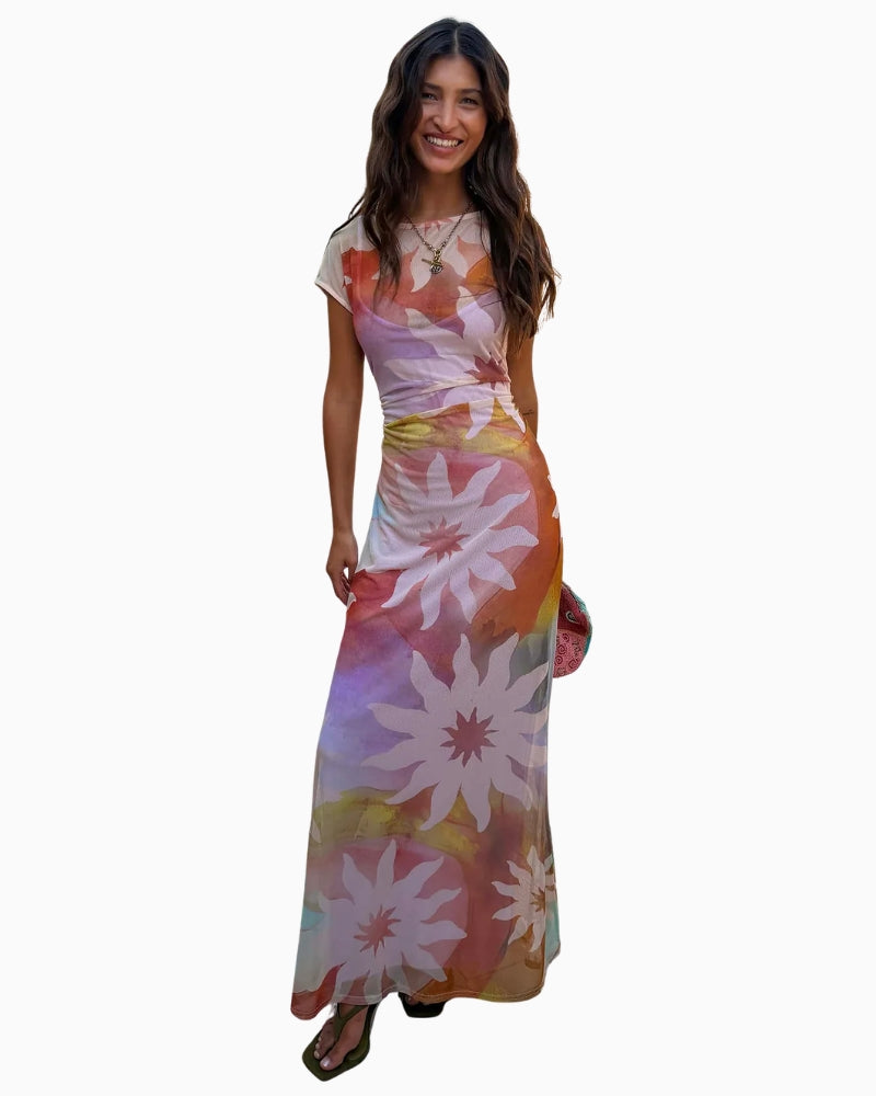 Never Fully Dressed Soleil Luna mesh dress multicolour front view