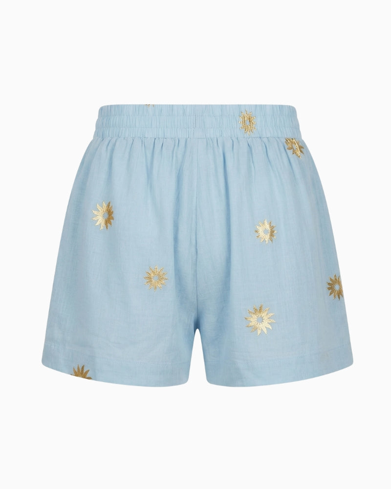 Never Fully Dressed Sun Elissa Shorts ice blue back view
