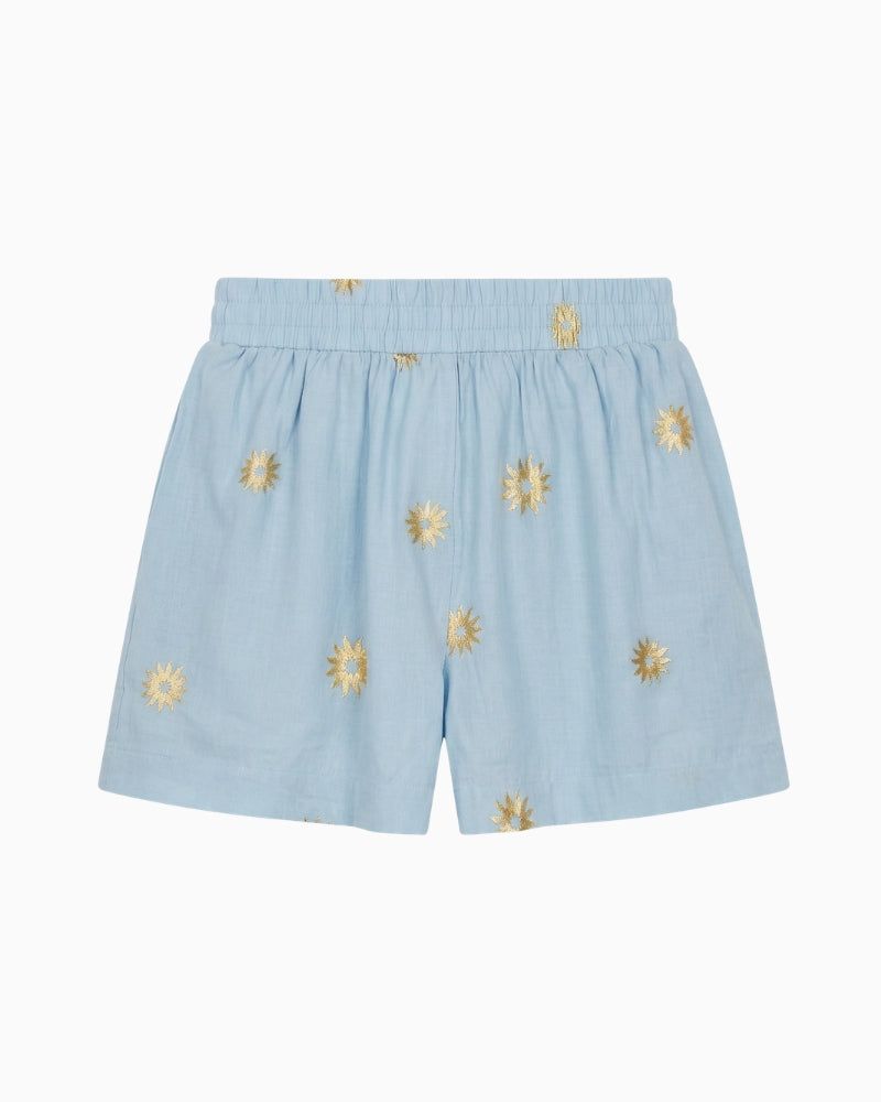 Never Fully Dressed Sun Elissa Shorts ice blue front view