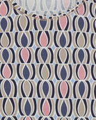 Close-up of smooth pink cotton stretch fabric