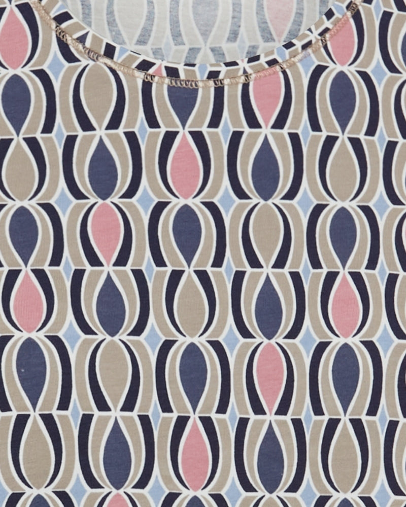 Close-up of smooth pink cotton stretch fabric