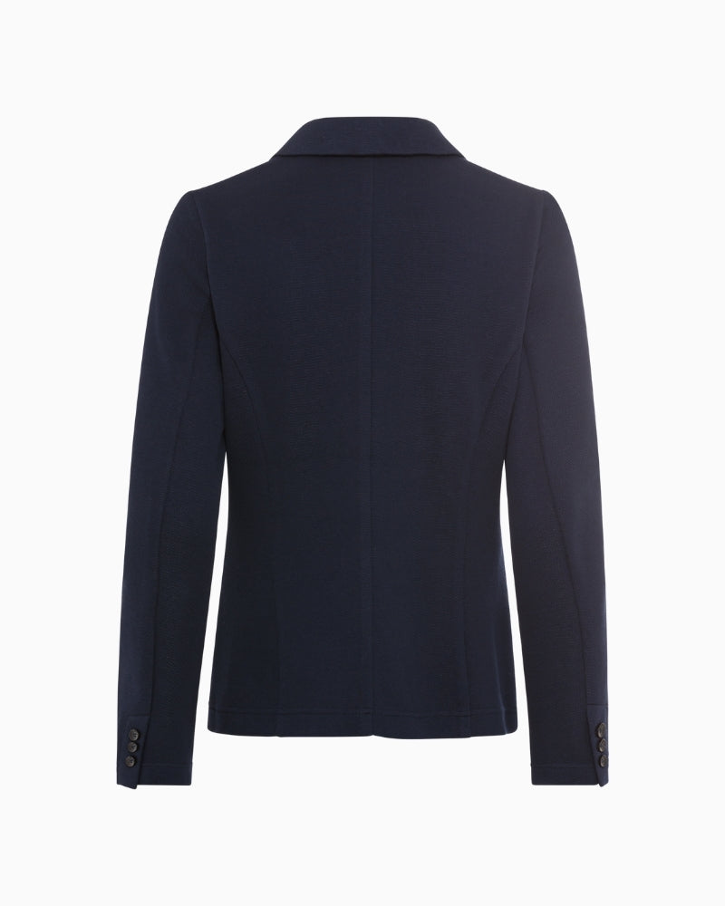 Olsen navy blazer back view – Áines Boutique