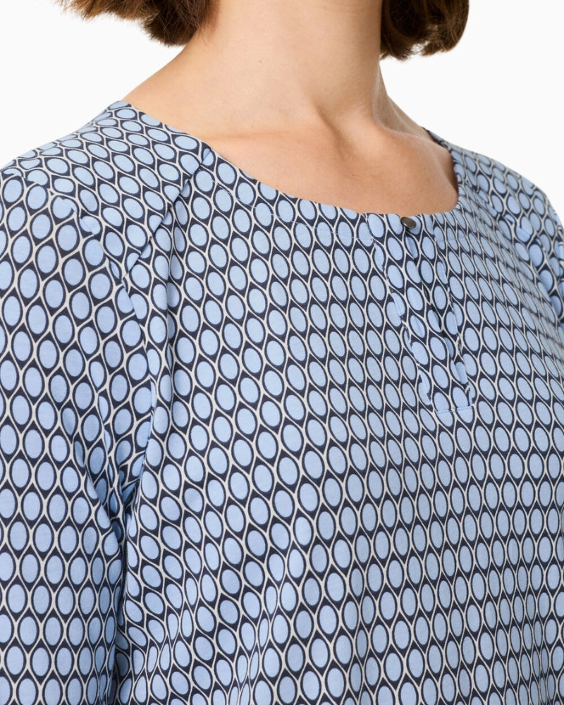 Olsen Clara top tunic neckline close-up detail – Áines Boutique