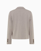 Back view of Olsen lapel jacket showing clean tailored lines