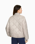 Back view of Olsen lightweight beige jacket
