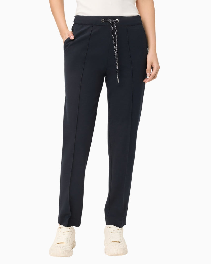 Olsen Crop Trousers in Navy front view