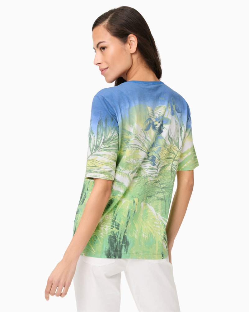 Olsen Hannah T-Shirt blue green back view