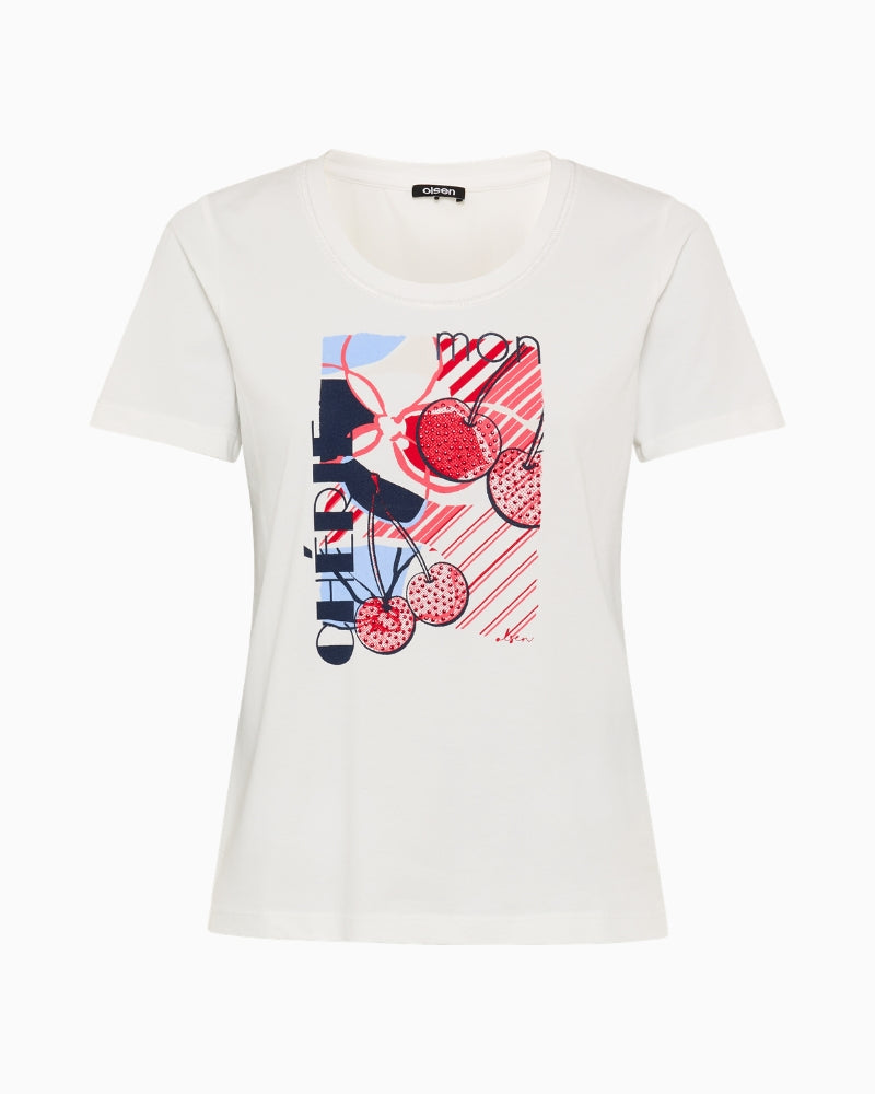 Olsen Mon Chérie T-Shirt off-white front view
