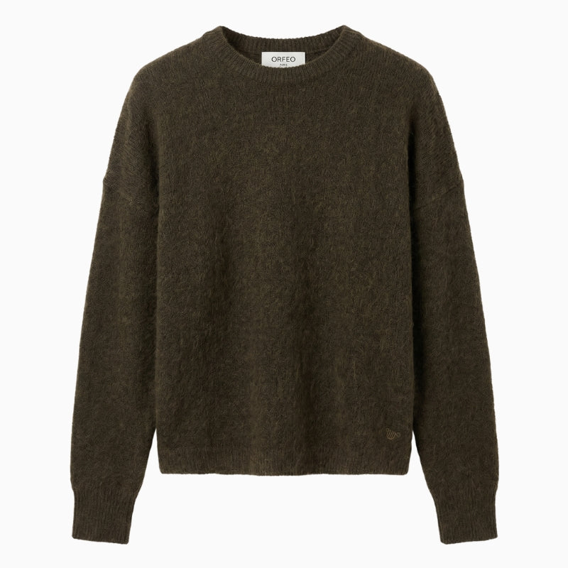 Orfeo Paris Rania Jumper in khaki front view