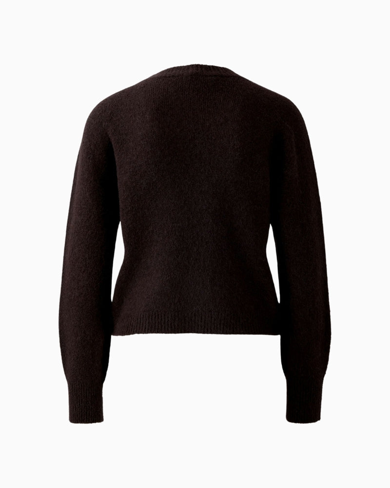 Back view of Oui Ganache jumper with casual cut