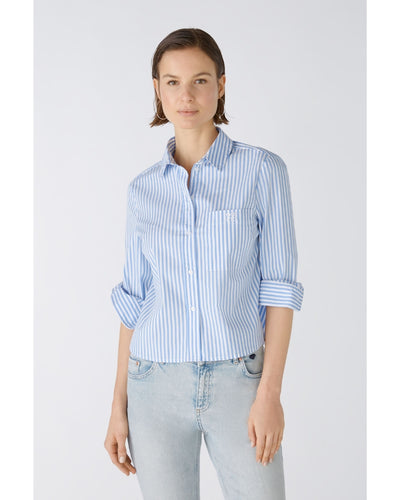 Oui - Stripe Crop Shirt