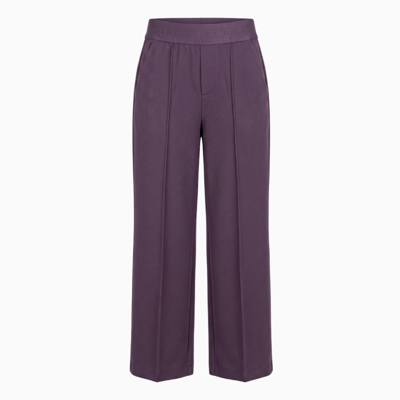 Oui Lacy Pants in Violet front view